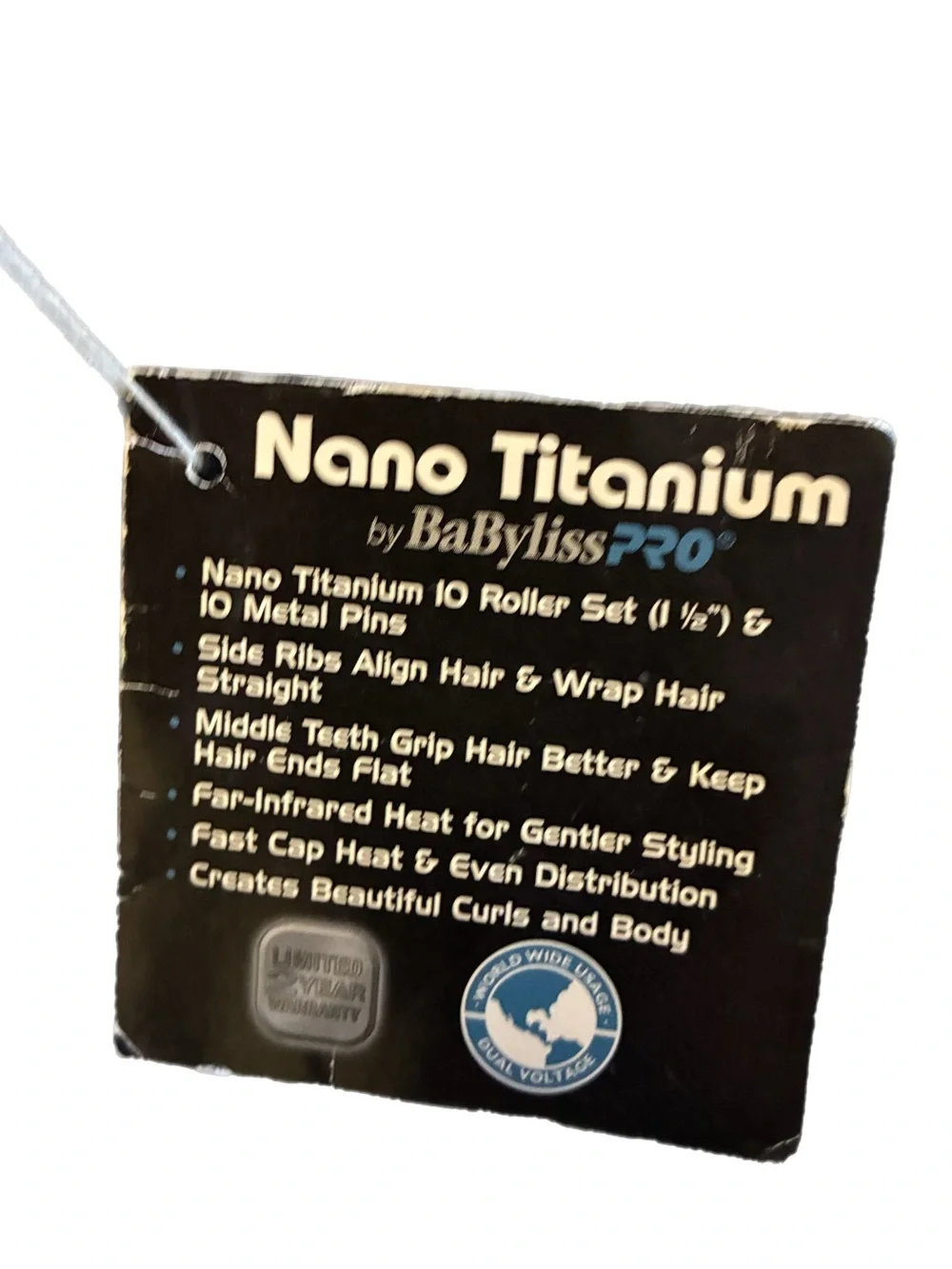 BaBylissPRO Nano Titanium 10 Piece Hot Rollers Travel Carry Case Hairsetter NEW